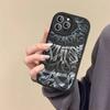 Pokras Lampas Art Graffiti Phone Cover For IPhone 16 15 14 13 12 11 Pro Max Plus Leather Soft Case
