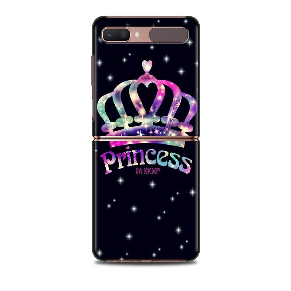Etui Na Telefon Zflip4 Dla Samsung Z Flip3 5G z flip 3 5G zFlip Pokrowiec Muszla Na Telefon Komórkowy Caso Telefon Komórkowy Fundas Mama Królowa Księżniczka