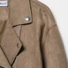 Womens Faux Suede Moto Jacket Fall 2025 Street Style Casual Outerwear