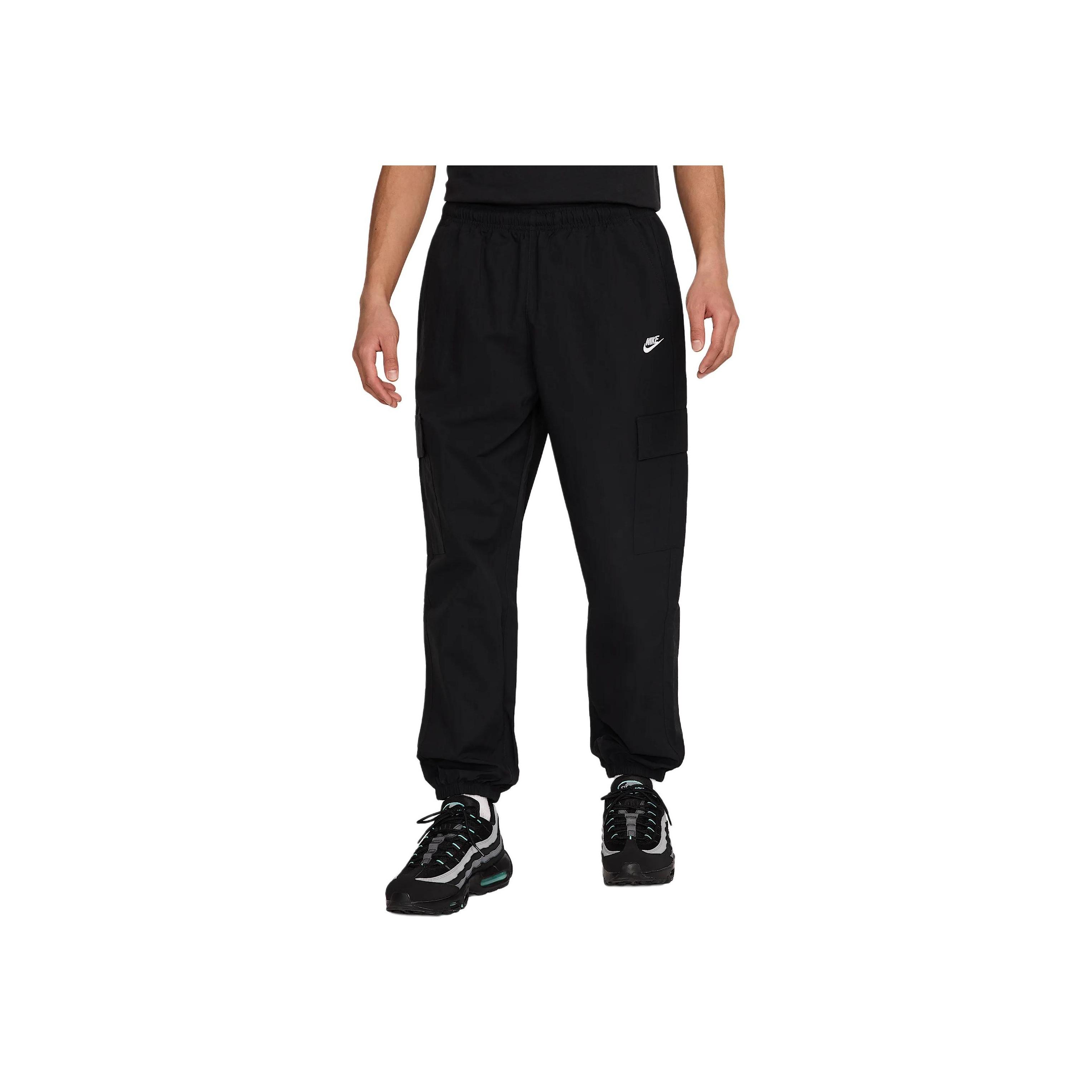 

Мужские повседневные брюки Nike с вышивкой, свободного кроя, с манжетами, черные HJ1991-010 L