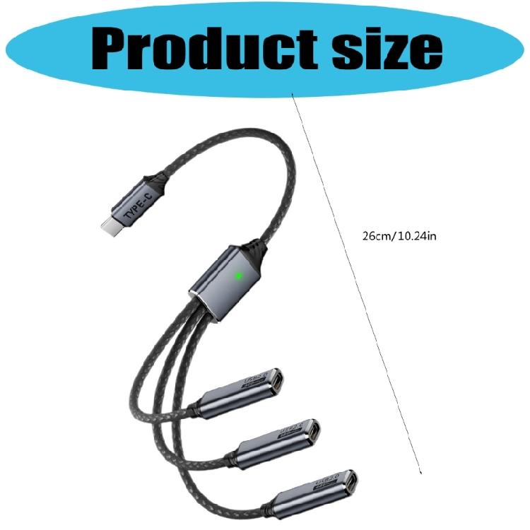 USB C Data and Charging Splitter Incorporating OTG Technology for Keyboards Mouse Camera Other Device Compatibility