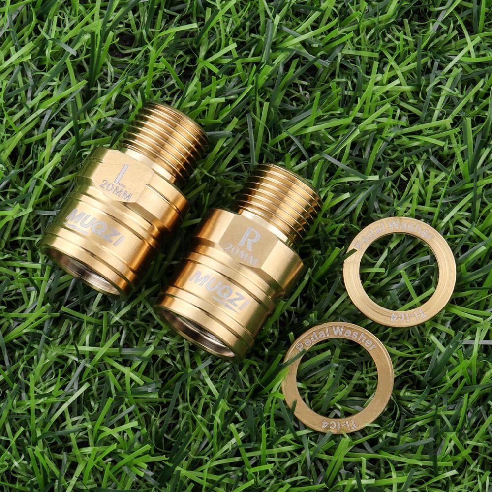 1 Pair Titanium Zinc Zinc Alloy Pedal Extender 9/16 Bicycle Pedal Extension Bolts  Folding Bicycle