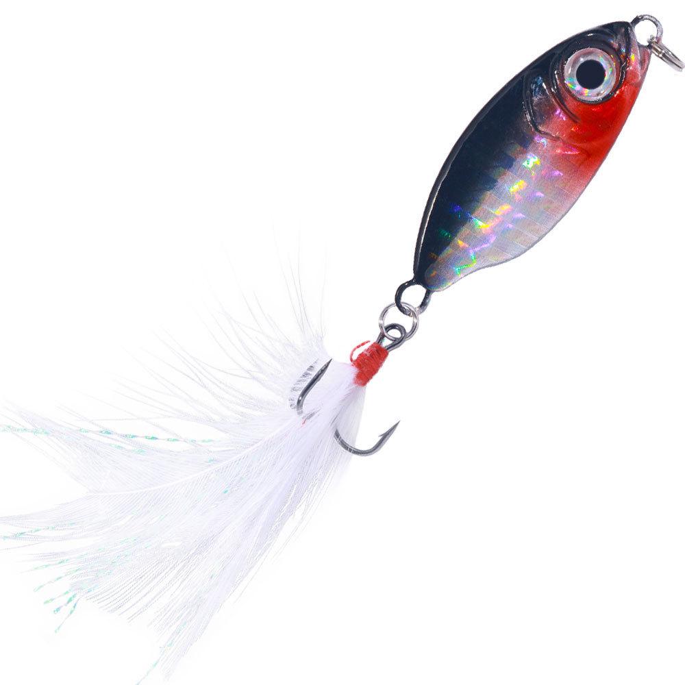 

10-20Kerun Lure Fishing Lure Iron Plate Fake Bait Full Swimming Layer Special for Killing Red Snapper Bass Freshwater Saltwater 4.2CM 10G
