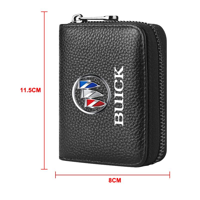 Leather Car Driver's License ID Card Bank Card Wallet Car Styling For Buick Verano Velite Lesabre Riviera Avenir GL6 GL8 Envision Excelle