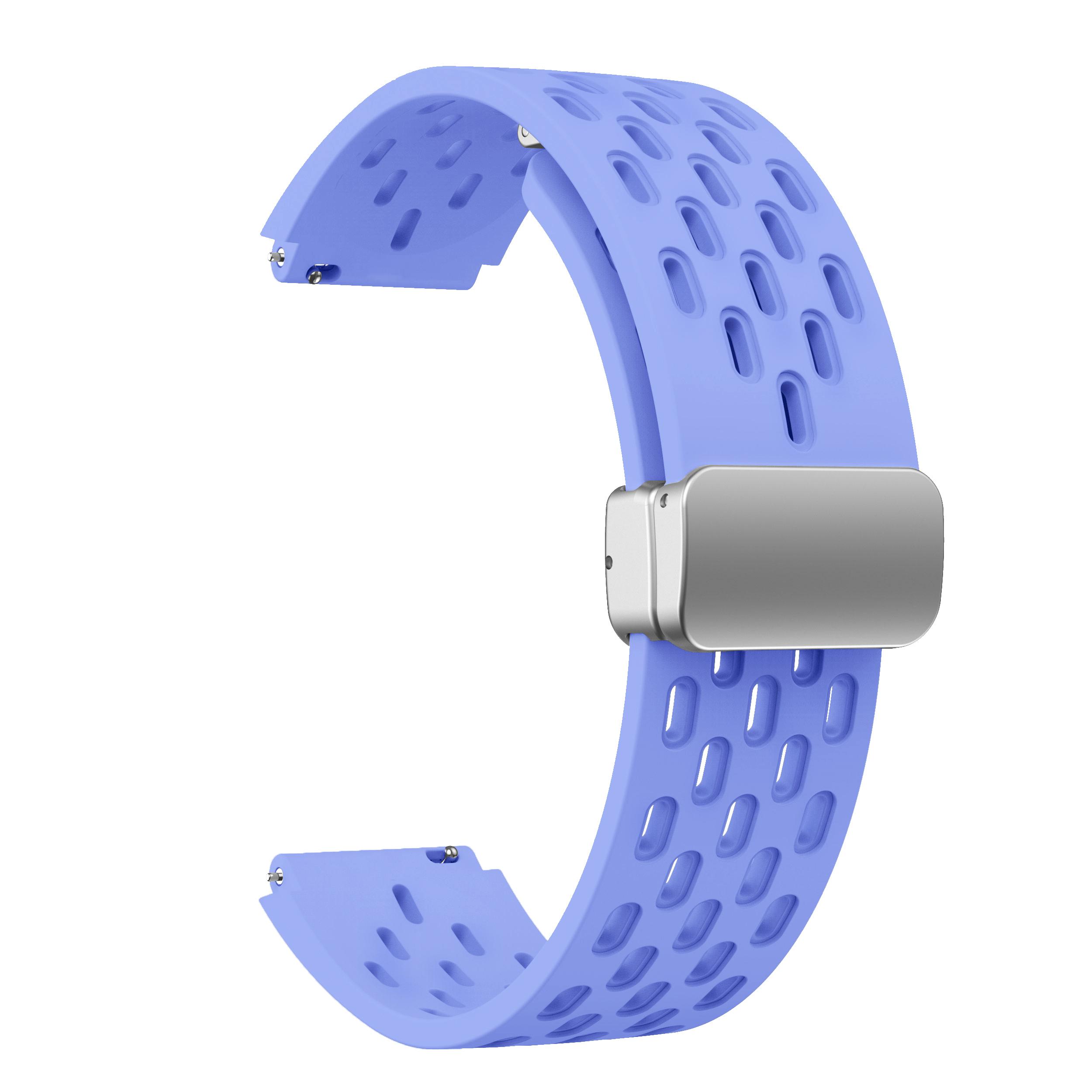 

Универсальный ремешок 18 мм для Huawei Watch GT5/GT5 Pro, силиконовый ремешок с магнитной застежкой для Huawei GT4/GT5/GT5 Pro, ремешок для часов 41 мм, 42 мм 18mm universal лиловый