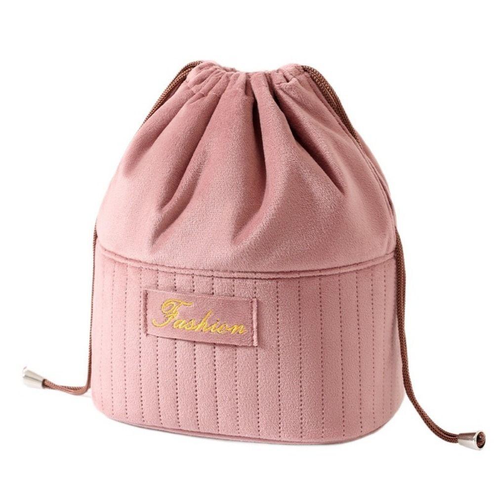 Large Capacity Cosmetic Bag Lightweight Washroom Storage Bag Drawstring Makeup Bag Portable Use