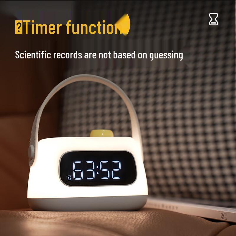 Lishin Smart Portable Alarm Clock Night Light