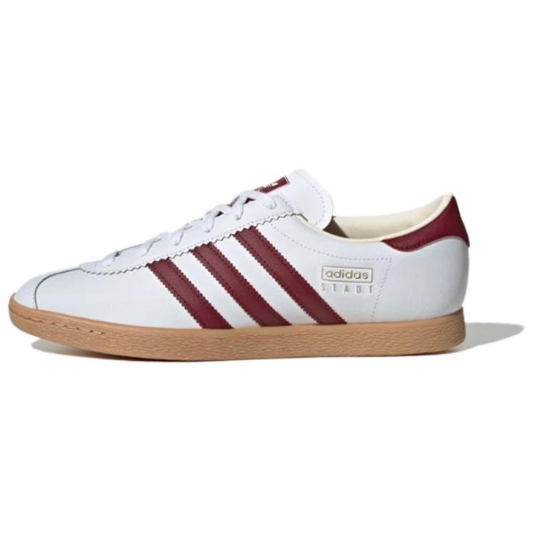 adidas Stadt White Dark Red Gum Men s JR9568 EU 38