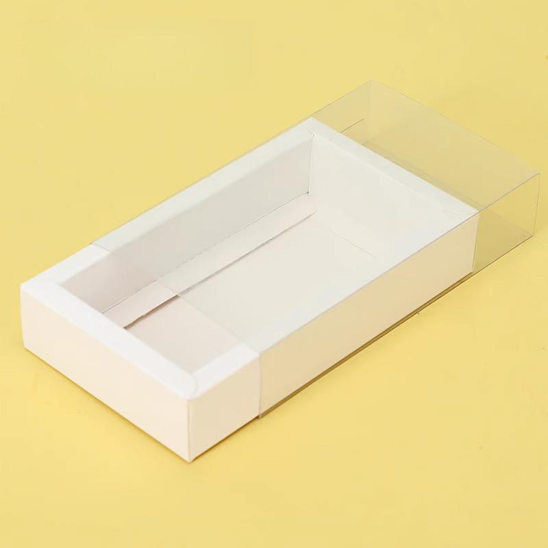 With Clear PVC Window Delicate Drawer Display  Kraft Paper Gift Packing Case Wedding Party Cookie Candy Boxes Anniversary Birthday Gift Boxes 10pcs