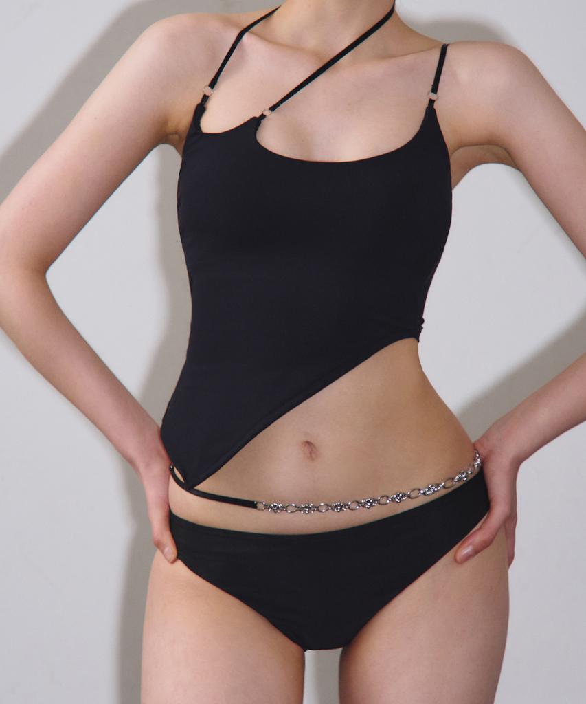 VINAJ W String Bikini Bra (Black)
