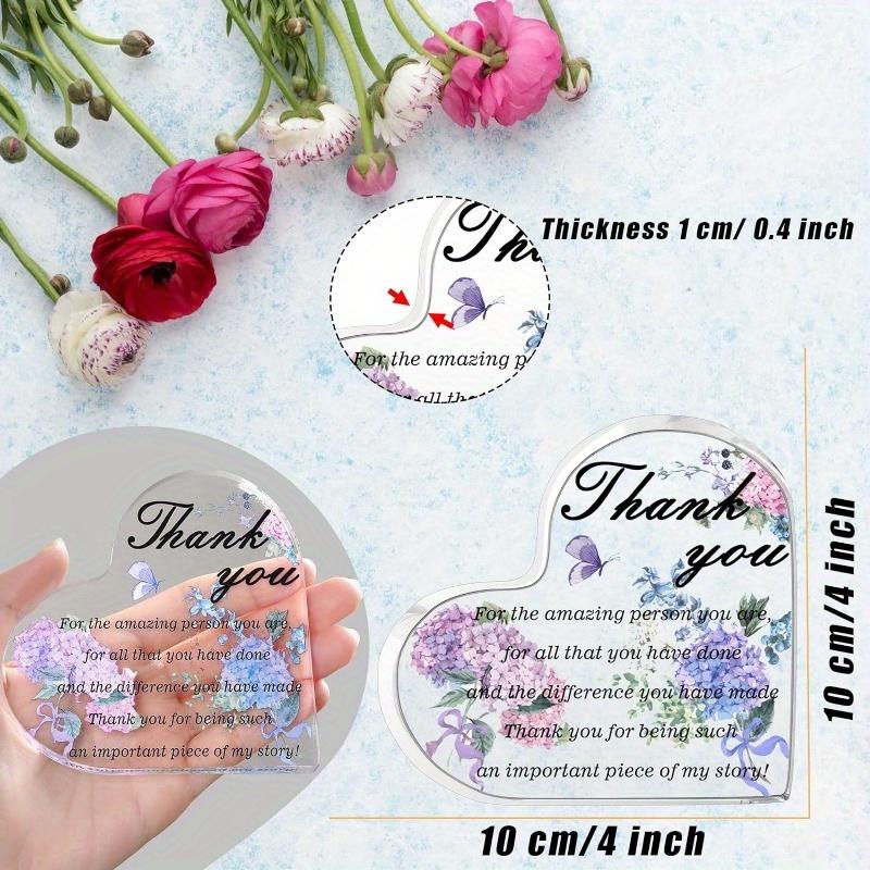 MAIBAOTA Thank You Heart Plaque - Versatile Appreciation Gift with Photography Utility