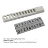 Car Parking Number Plate with Sticker Slider Night Luminous Dashboard Mount Universal Temporary Auto Phone Number Sign Car Accessories