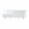 Coffee Tables 2 pcs High Gloss White Wood Based Material