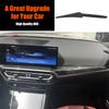For BMW 3 Series/i3/4 Series/i4 23-24 Central Control Trim Strips, Instrument Panel Trim Strips, ABS Carbon Fiber Pattern 1pcs