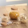 High Borosilicate Glass Airtight Jar with Cork Stopper for Moss or Terrariums