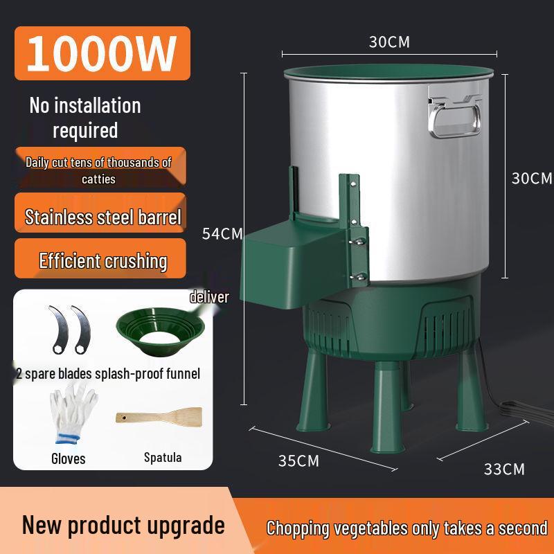 Multi-Function Stainless Steel Grass & Vegetable Chopper for Poultry and Home