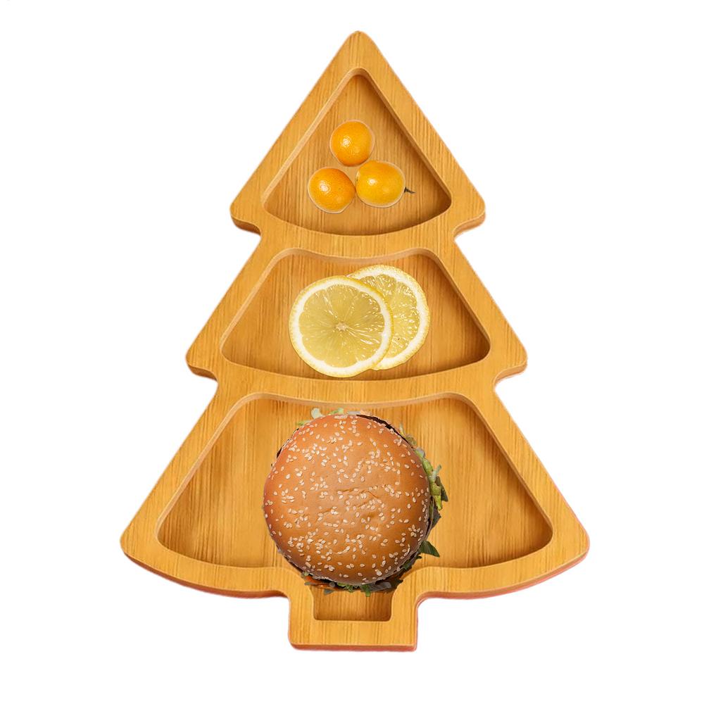 Christmas Serving Platter Wooden Tree Display Christmas Tree Serving Trays For Party For Home Decor Party Fruit Cheese Dessert
