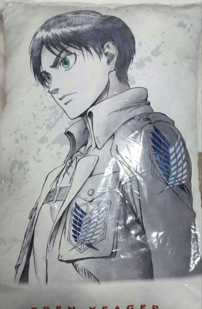 

[USED] WIT STUDIO Attack on Titan Eren Original Die-Cut Cushion Original Art Exhibition