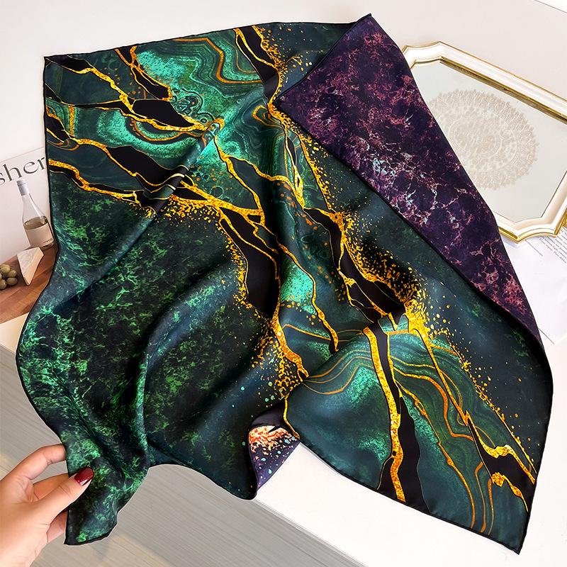 Versatile and Explosive Silk Silk Scarves Women's Spring Light Luxury Fashion High-end Mulberry Silk Scarves Women's 71 Twill Silk Scarves