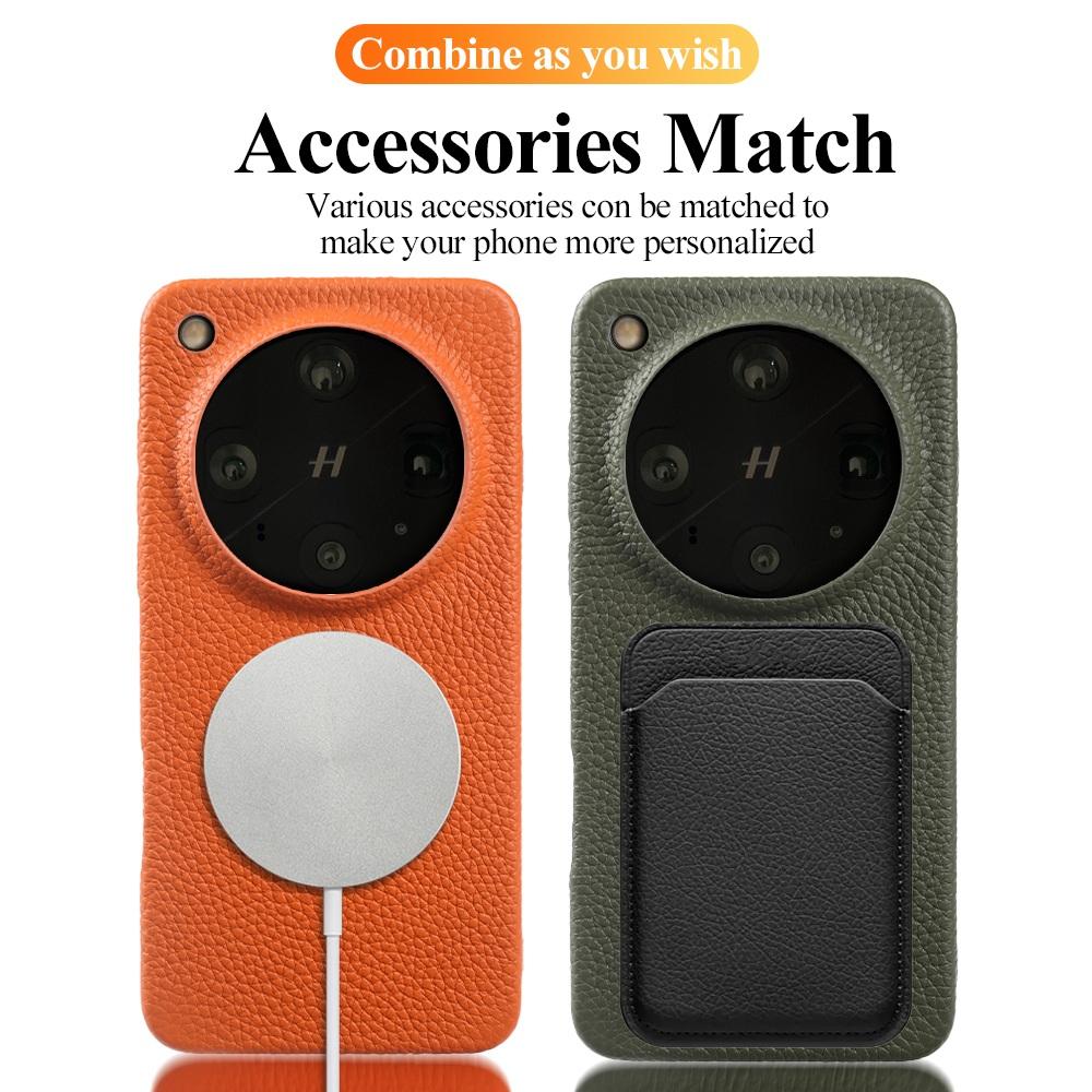 100% Genuine Leather Magnetic Case for OPPO Find X9 Ultra Pro X9Ultra with MagSafe Cowhide Cover Business Luxury Protective Case