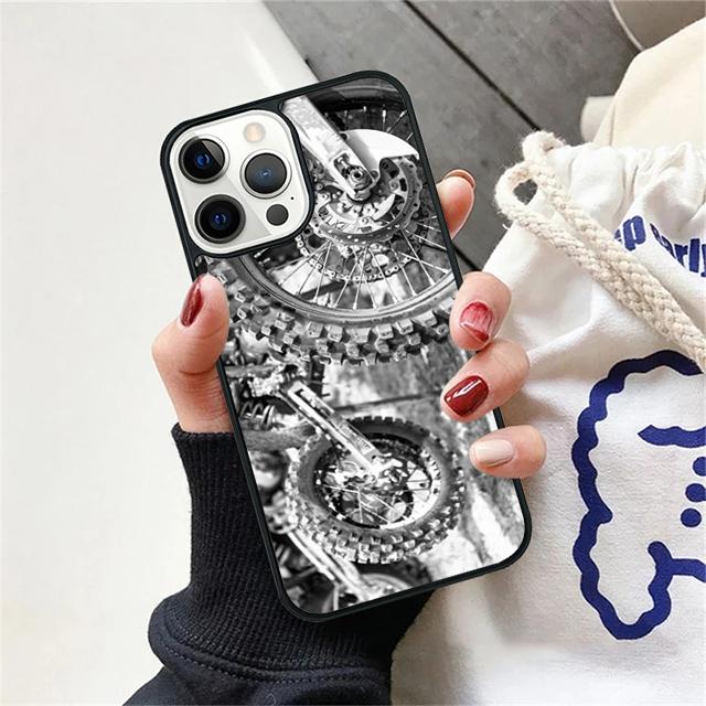 Dirt MX Bike Motocross Coque Shell For iPhone 17 Air 15 16 14 13 12 Pro Max 11 Pro Max Plus Phone Case Cover