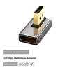 Right Angle DP 1.4 Adapter DisplayPort Male to Female 90 Degree Connector for Home Office PC Laptop Monitor Connection
