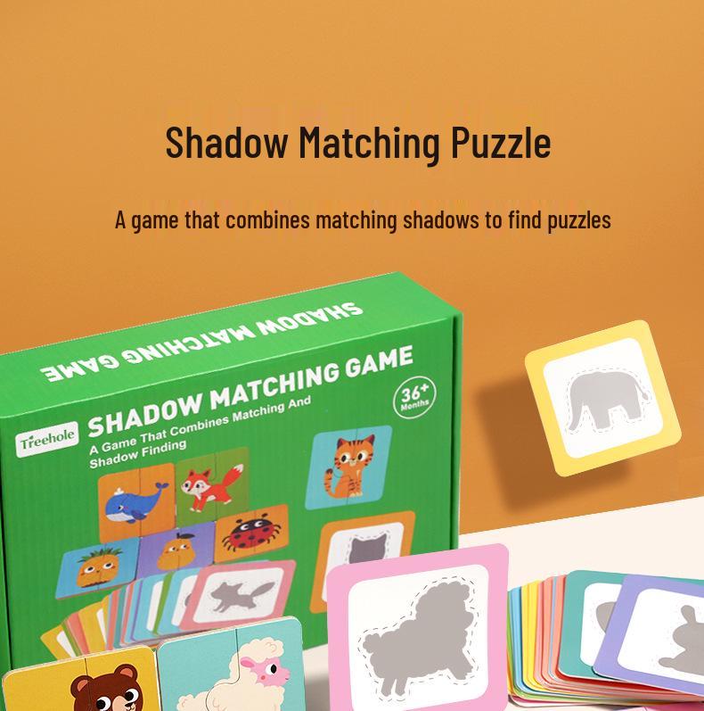 Toddler Animal Shadow Matching Puzzle - Parent-Child Interactive Educational Game