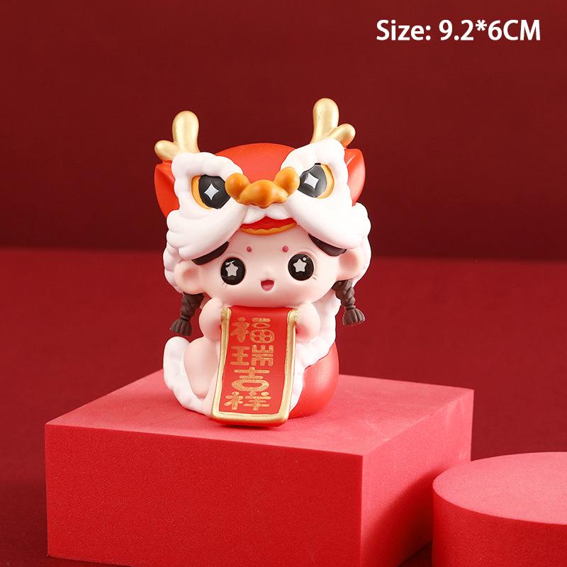 

Украшение на год Kawaii Dragon Мягкая кукла Фестиваль года Мягкая игрушка Украшение для комнаты