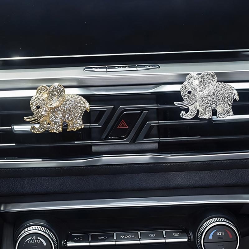 Cute Elephant Car Air Freshener Vent Clip For Air Conditioning Vents And Interior Decoration
