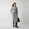 ELLE French Style Sheep Wool Two-Piece Casual Versatile Knit Dress Women dresses L8WLL658