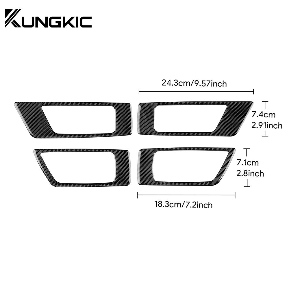 Real Soft Carbon Fiber Sticker For Subaru Legacy Outback 2010 2011 2012 2013 2014 LHD RHD Car Door Handle Frame Accessories