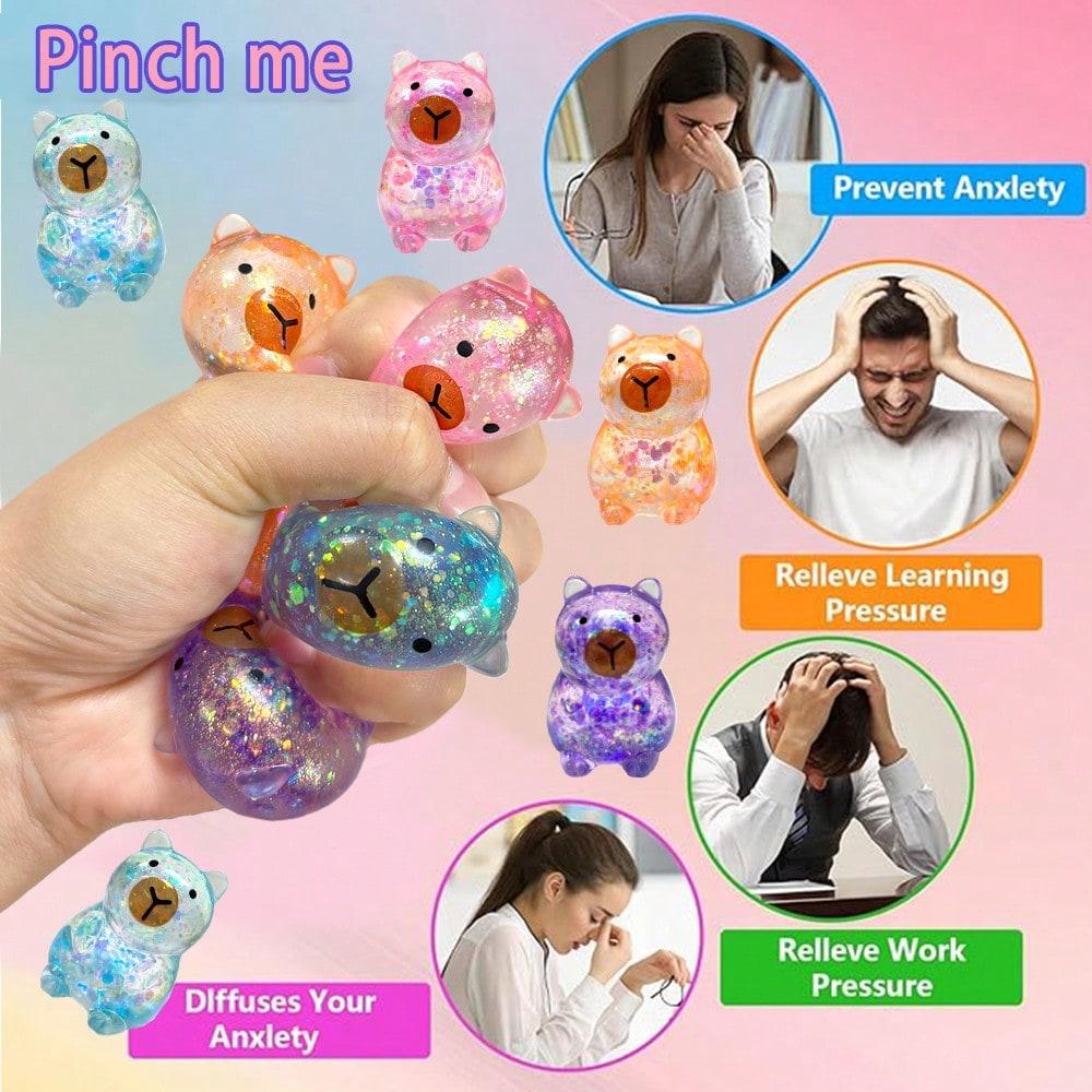 Giocattoli Sensoriali per Alleviare lo Stress, Giocattoli a Forma di Goccia d'Acqua da Spremere Lampeggianti, 4 Colori Invio Casuale, Giocattoli Morbidi Spremibili a Forma di Goccia d'Acqua Mochi