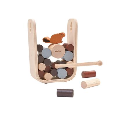 PlanToys Holz-Wipp-Klotz-Werfer 4627