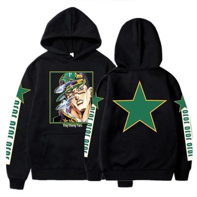 Jojo's Bizarre Adventure Jotaro Pullover Plus Velvet Men's Hoodie 2025