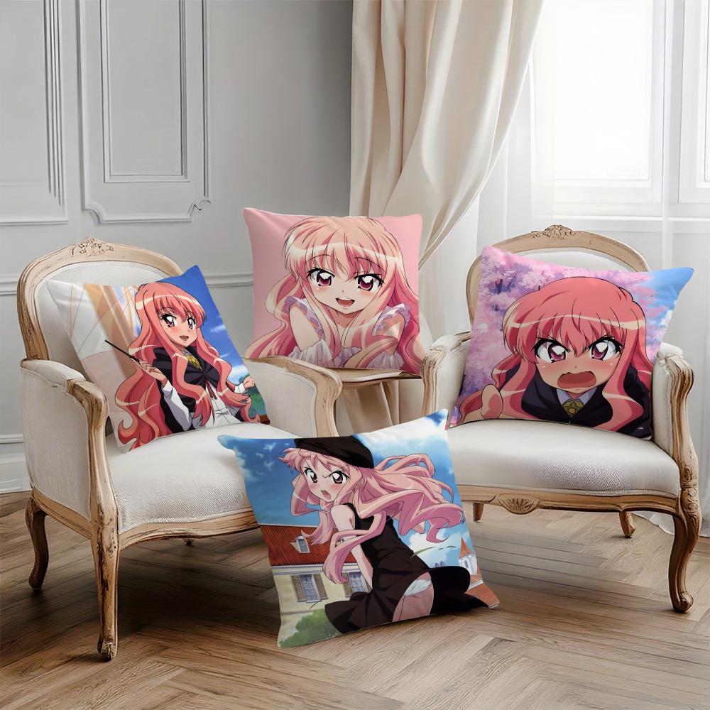 Anime ZZero no Tsukaima Cartoon Pillow Case Printing Pillowcase Living Room Sofa Cushion Cover Bedroom Room Decor