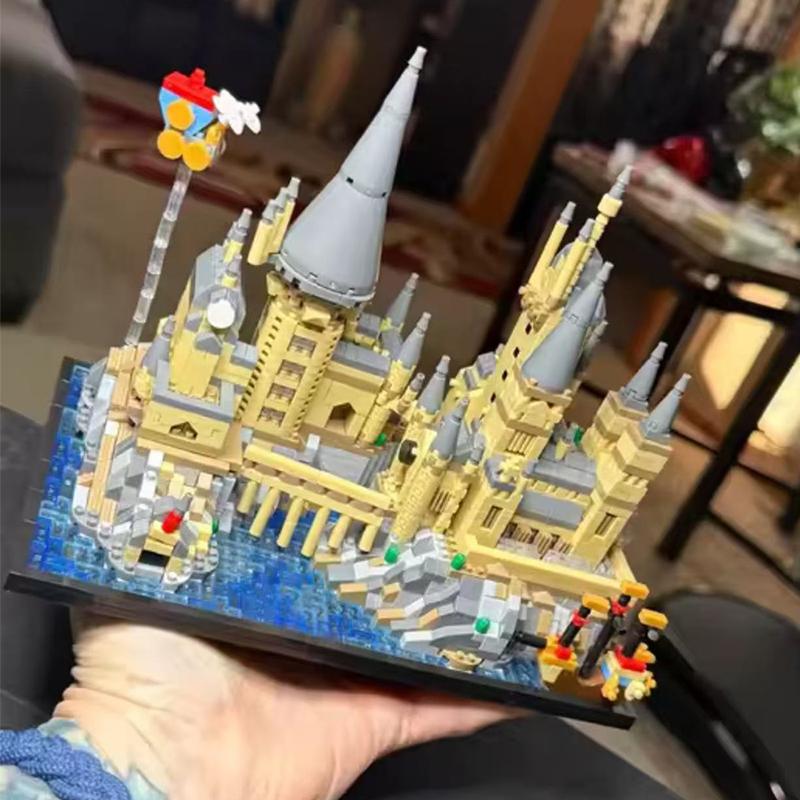 Medieval Magic Castle Harry Potter Building Blocks Set Hogwarts MOC Bricks DIY Toys Gifts For Adult Micro Block Model 2700+pcs