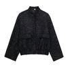 Chaqueta Holgada Dorada de Lentejuelas de Otoño para Mujer Brillante Manga Larga Casual Chaqueta Bomber con Bolsillos Abrigos de Moda Femenina