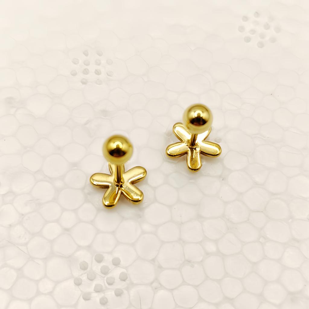 Simple commuter fashion niche design mini stud earrings women's titanium steel ear plug versatile temperament ear jewelry