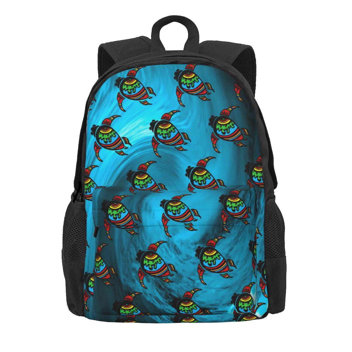 Oceaan Schildpadden Rugzak Leuke Zeester Streetwear Rugzakken Jongen Meisje Trekking Lichtgewicht Middelbare School Tassen Hoge Kwaliteit Rugzak 36x32x10cm