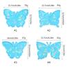 Light and Shadow Keychain Pendant Silicone Molds Butterfly-shape Mold DIY Ornaments Necklace Mould for Valentines Gift