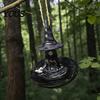 Witch Shaped Bird Feeder Meditating Feeder, Outdoor Hanging Waterproof Resin for Garden Decoration Spooky