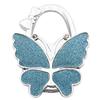 Large Matte Butterfly Hanging Bag Hook - Foldable Women's Bag Buckle & Portable Table Edge Hook for Luggage Accessories.