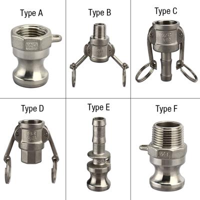 Szybkozłącze camlock, złącza camlock ze stali nierdzewnej 1/2'', adapter złącza cam and groove do węża, typ cam lock 3/4''