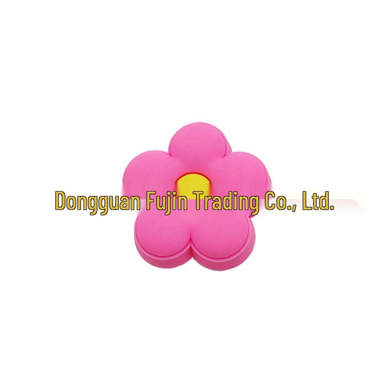 DIY Shoe Charms: Cute Cartoon Heart & Flower PVC Decorations for Garden Clogs