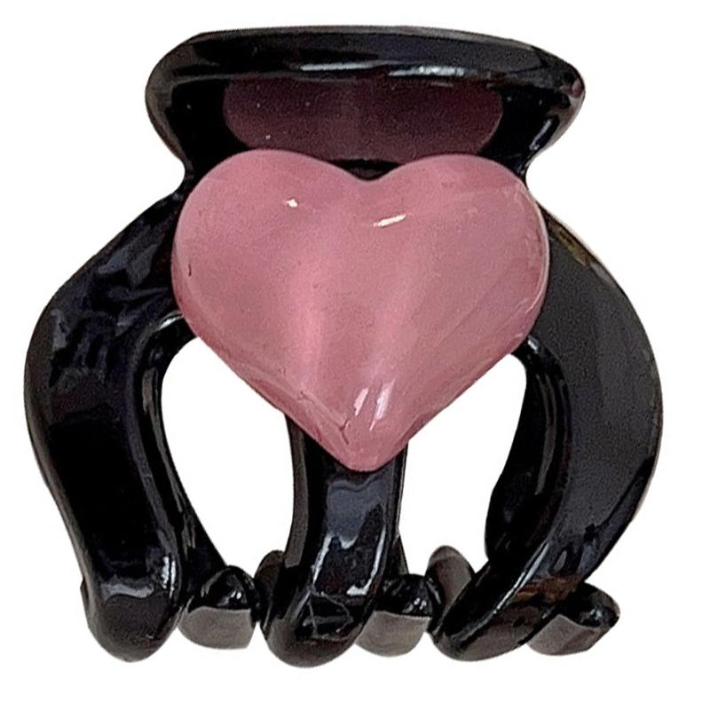 

Заколка для волос в форме сердца для девочек, мини-зажим для волос, аксессуары для укладки волос, французский зажим-краб, женский головной убор 1