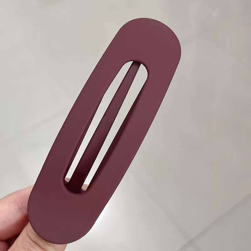 Korean Frosted Flat Hair Clips For Women Large MaHtte Hairpins Hairgrips Big Clip Bangs Barrettes Girls Hair Accessories