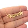 Custom Name Necklace Stainlesss Steel Chain Choker With With Heart Personalized Necklaces For Women Men Bijoux Bff Jewelry Gift