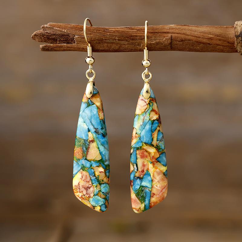 

Модні висячі сережки для жіночих прикрас різнокольоровий