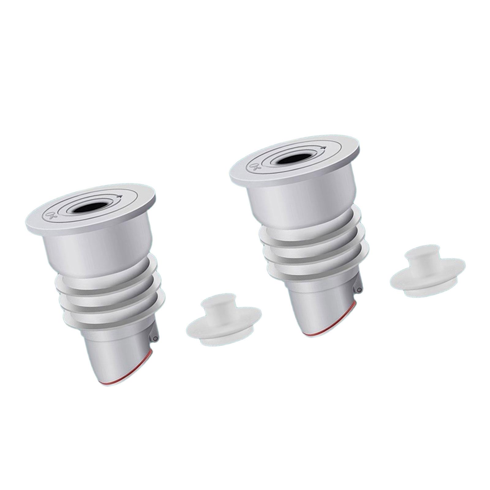 

2 шт. Уплотнительные кольца для канализационных труб, крышка, силикон, АБС, набор уплотнительных заглушек для стиральной машины для предотвращения запаха и защиты слива A