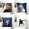 Rock Band JJamiroquai Cushion Cover Eco Linen Pillow Case DoubleSided Print Breathable Durable Zipper Home Decor Gift